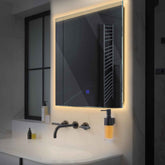 LED Spiegel Quadratisch | Touch-Schalter | Warmweißes Licht - Reyze Seria Edge Model 5